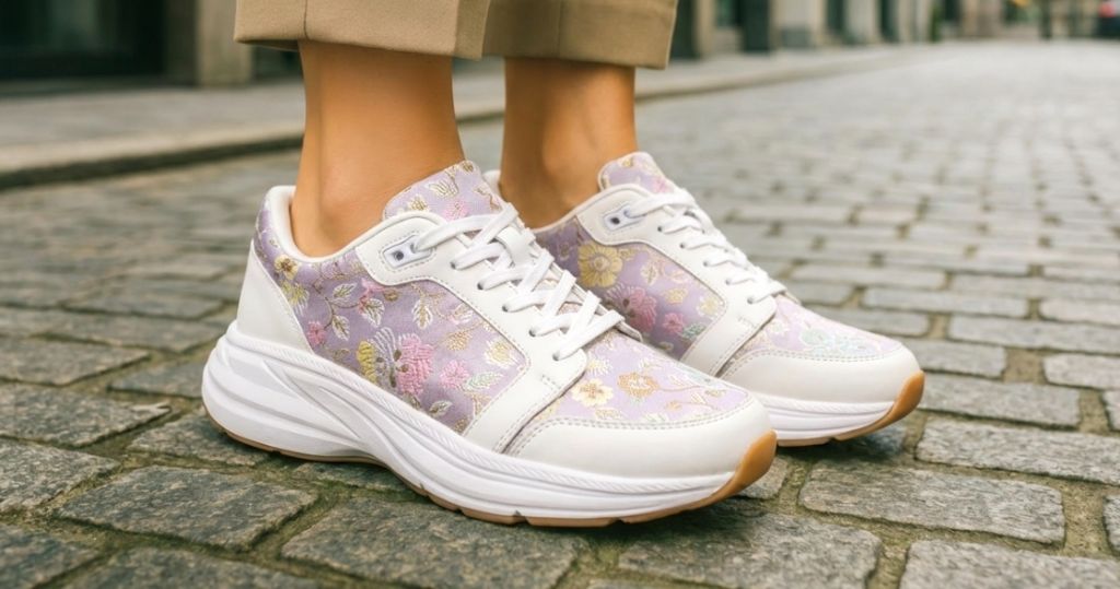 京都金襴スニーカー 石畳